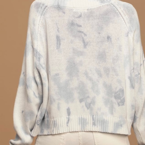 Rag Poets Tie-Dye Blue Knit Sweater - Picture 3 of 7